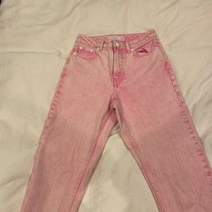 Top shop pink mom jeans